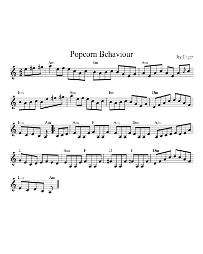 Popcorn Behaviour (Version 2)