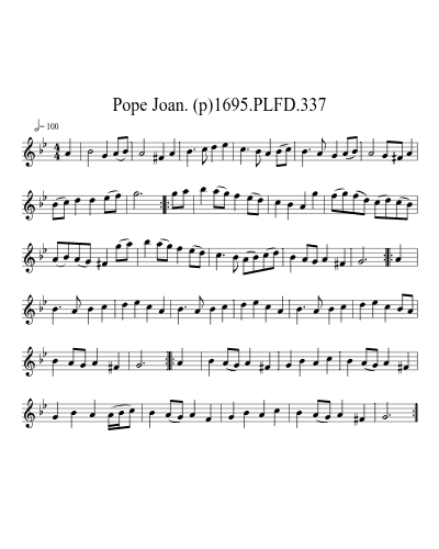 Pope Joan. (p)1695.PLFD.337