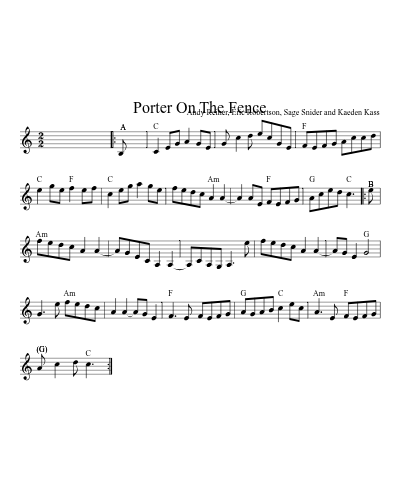 Porter On The Fence preview