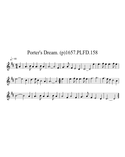 Porter's Dream. (p)1657.PLFD.158