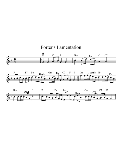 Porter's Lamentation (Version 3)