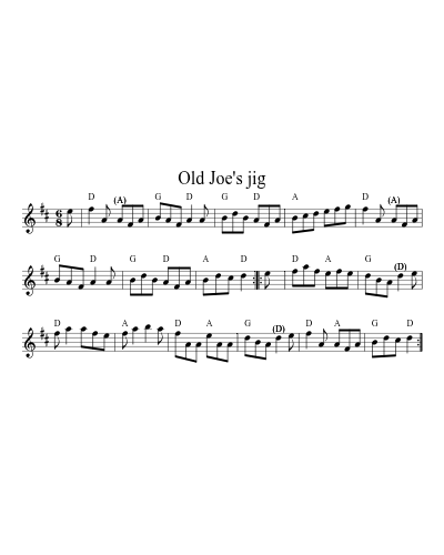 Old Joe's jig preview