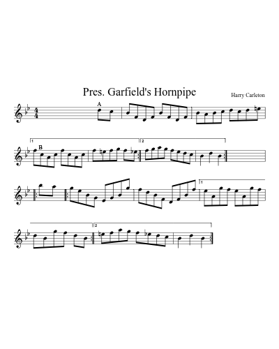 Pres. Garfield's Hornpipe (Version 4)