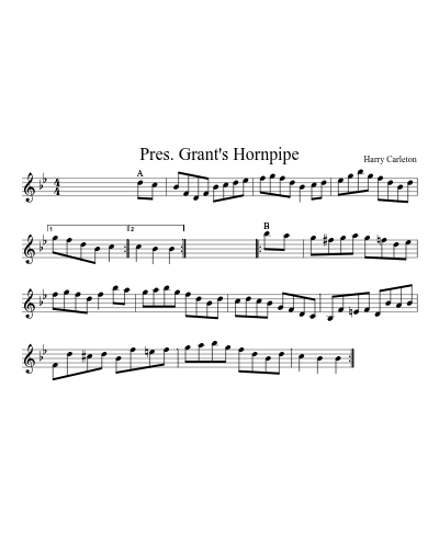 Pres. Grant's Hornpipe (Version 4)