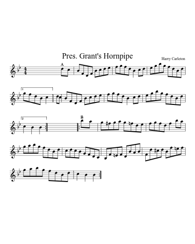 Pres. Grant's Hornpipe (Version 5)