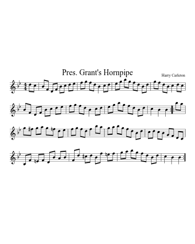 Pres. Grant's Hornpipe (Version 6)