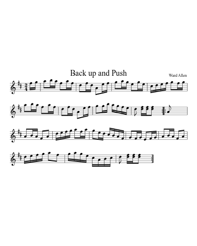 Back up and Push preview