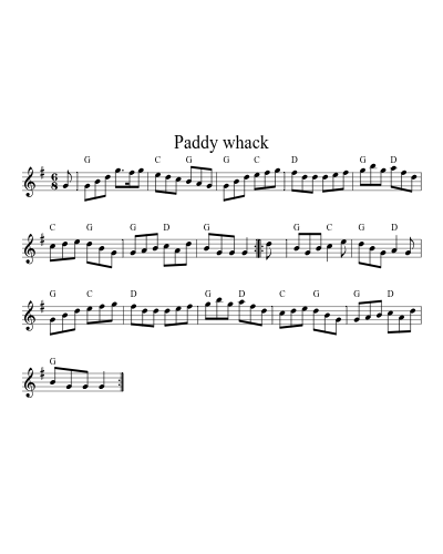 Paddy Whack (Version 2)
