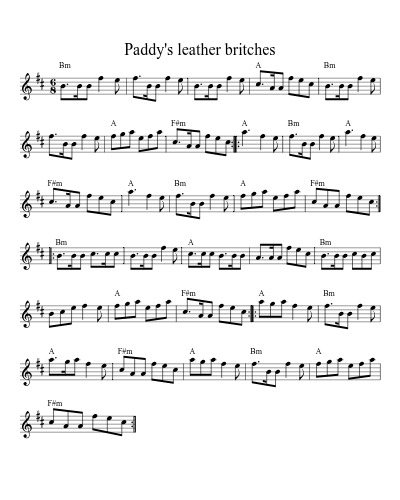 Paddy's leather britches