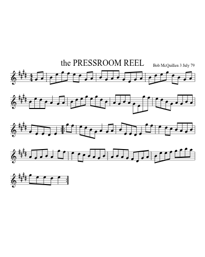 the PRESSROOM REEL (Pressroom Reel)