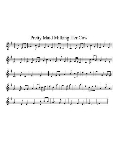 Pretty Maid Milking Her Cow preview