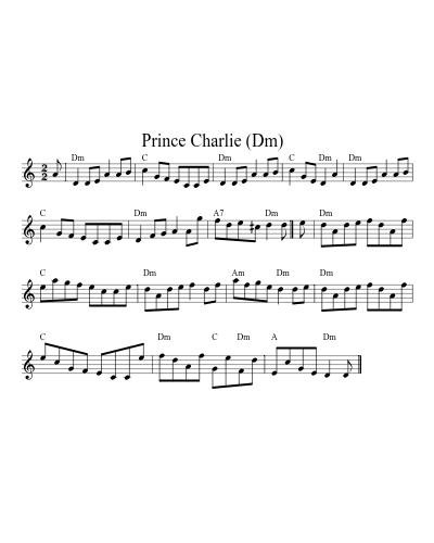 Prince Charlie   (Dm) (Version 2)