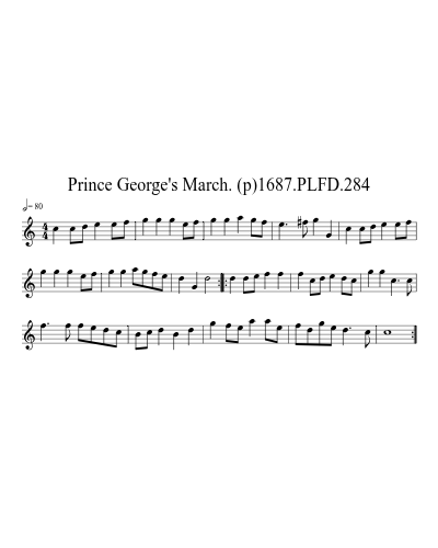 Prince George's March. (p)1687.PLFD.284