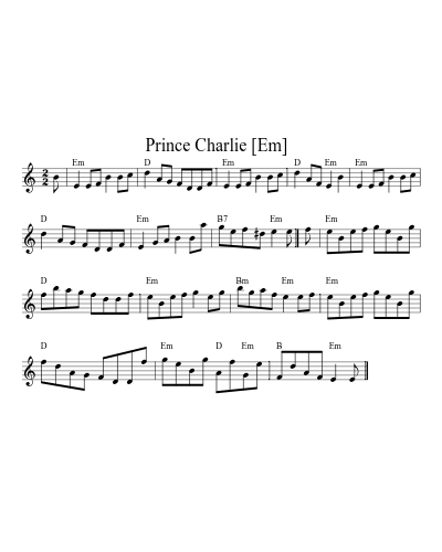 Prince Charlie   [Em] (Version 2)