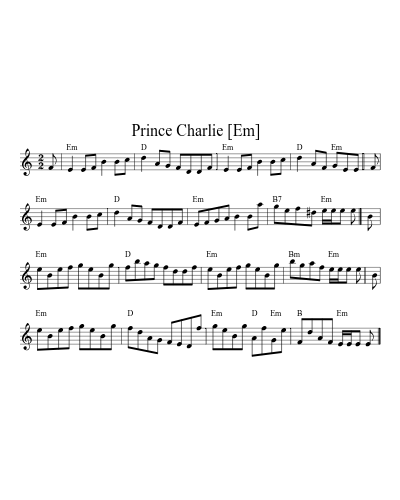Prince Charlie   [Em] (Version 3)