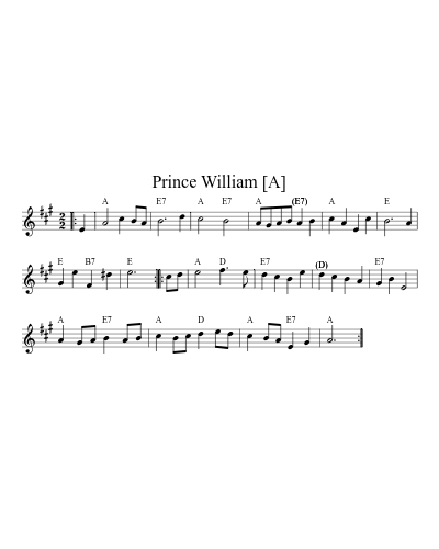 Prince William [A] (Version 7)