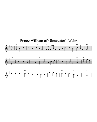Prince William of Gloucester's Waltz