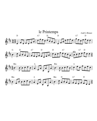 Le printemps (Version 3)