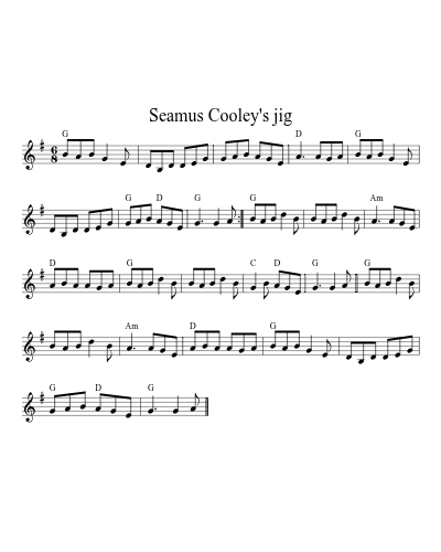 Seamus Cooley's jig preview