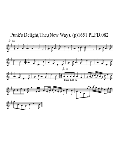Punk's Delight,The,(New Way). (p)1651.PLFD.082