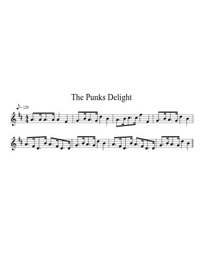 The Punks Delight (Version 4) sheet music preview