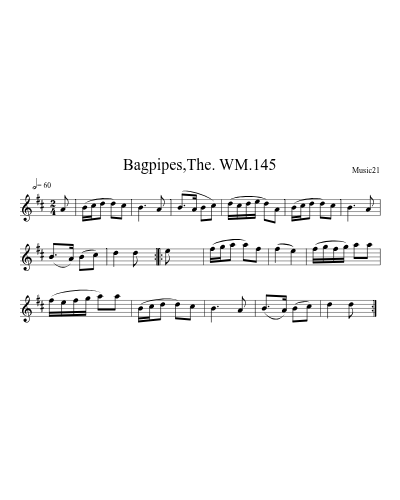 Bagpipes,The. WM.145