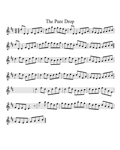 The pure drop (Version 5)