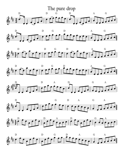 The pure drop (Version 6)