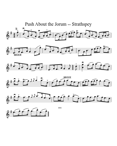 Push About the Jorum -- Strathspey (Version 4)