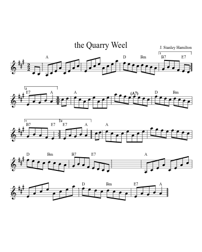 the Quarry Weel (Version 2) sheet music preview