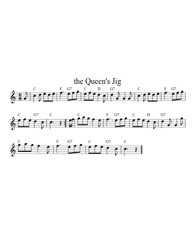 the Queen's Jig (Version 4)