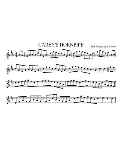 CAREY'S HORNPIPE