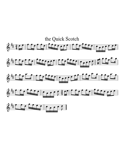 the Quick Scotch