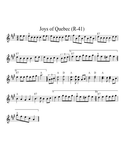 Joys of Quebec (R-41)