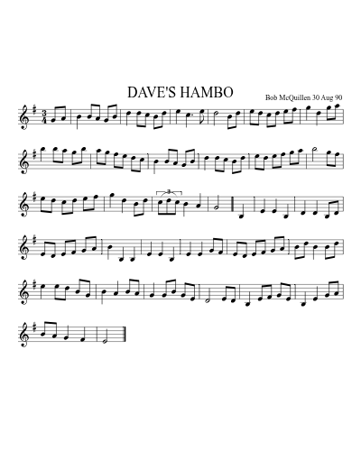 DAVE'S HAMBO