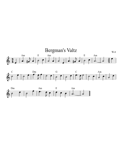 Bergman's Valtz (Rj Allwaltz)