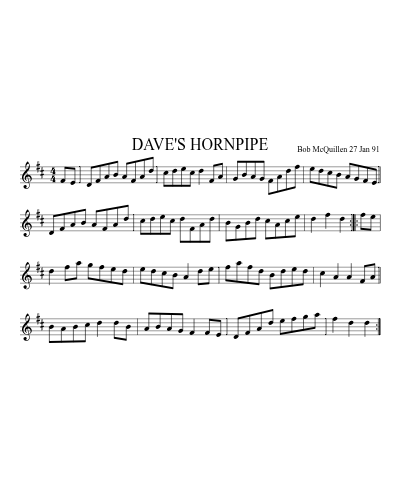 DAVE'S HORNPIPE