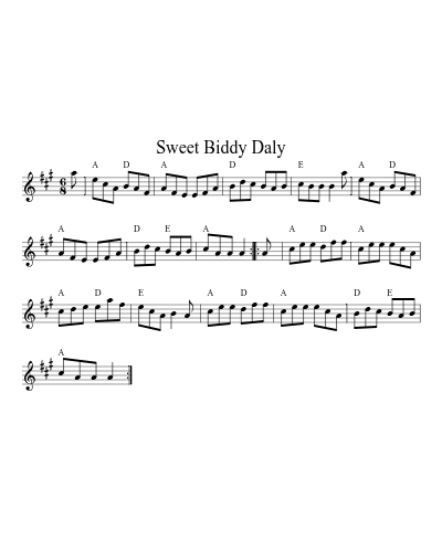 Sweet Biddy Daly
