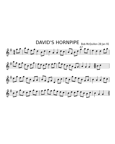 DAVID'S HORNPIPE