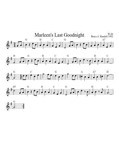 Marleen's Last Goodnight (Rj Allwaltz)