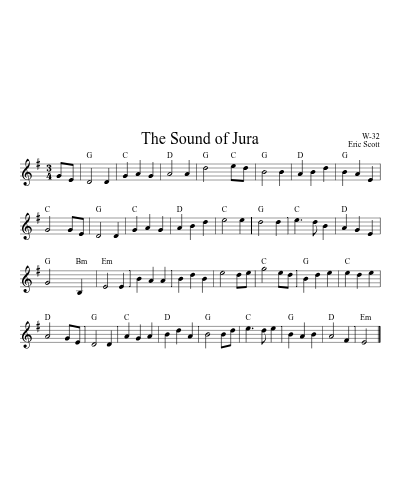 The Sound of Jura sheet music preview