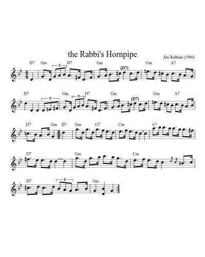 the Rabbi's Hornpipe (Version 12)