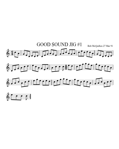GOOD SOUND JIG #1