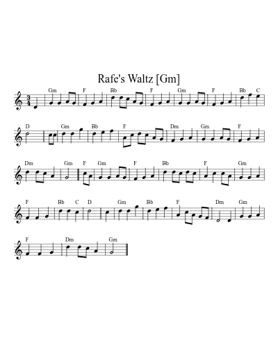 Rafe's Waltz [Gm]