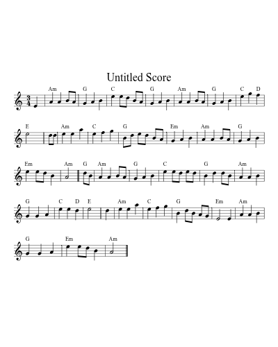 Rafes Waltz Gm Am 32 4 (Version 2) sheet music preview