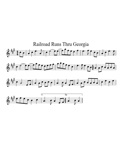 Railroad Runs Thru Georgia