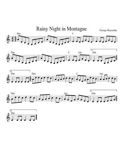 Rainy Night in Montague (Version 3)