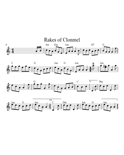 Rakes of Clonmel (Version 4)