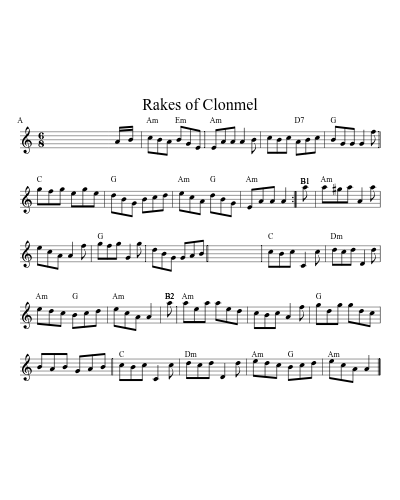 Rakes of Clonmel (Version 5)