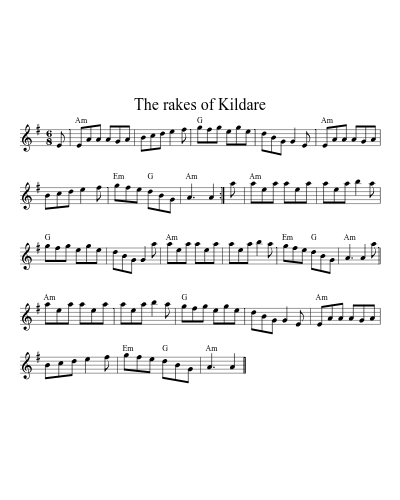 The rakes of Kildare (Version 4)